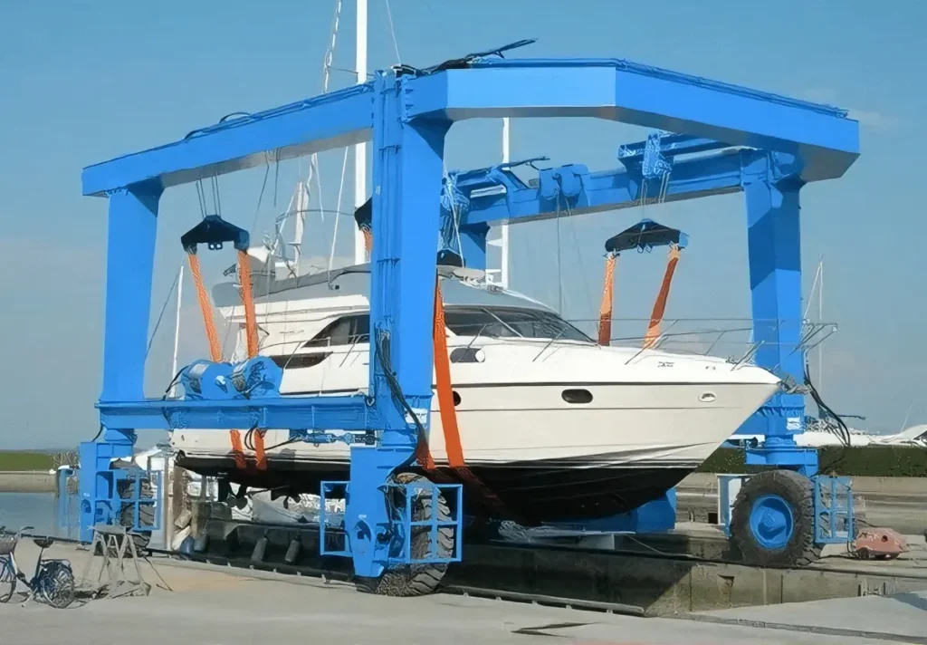 Guindaste para içamento de barcos de alta resistência