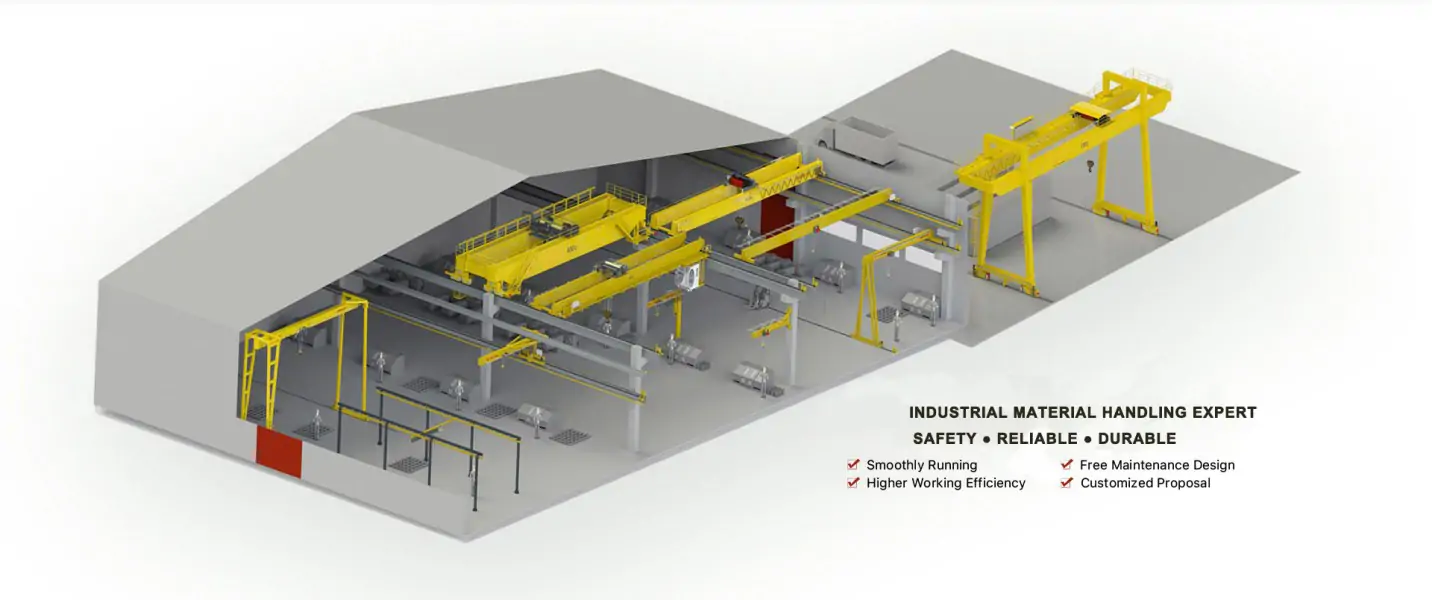 Steel Manufacturing Industry Cranes