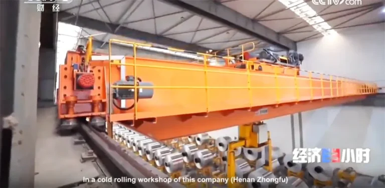 Overhead Crane for Steel Coil Lifting Site Recording