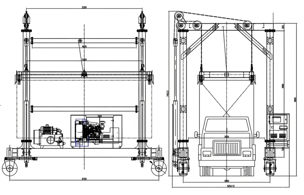 Custom Options For Industrial straddle carrier​ crane
