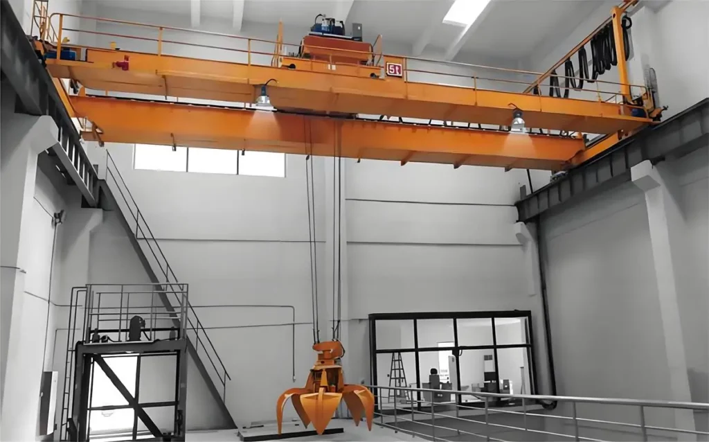 Electric Overhead Crane with Grab Bucket System