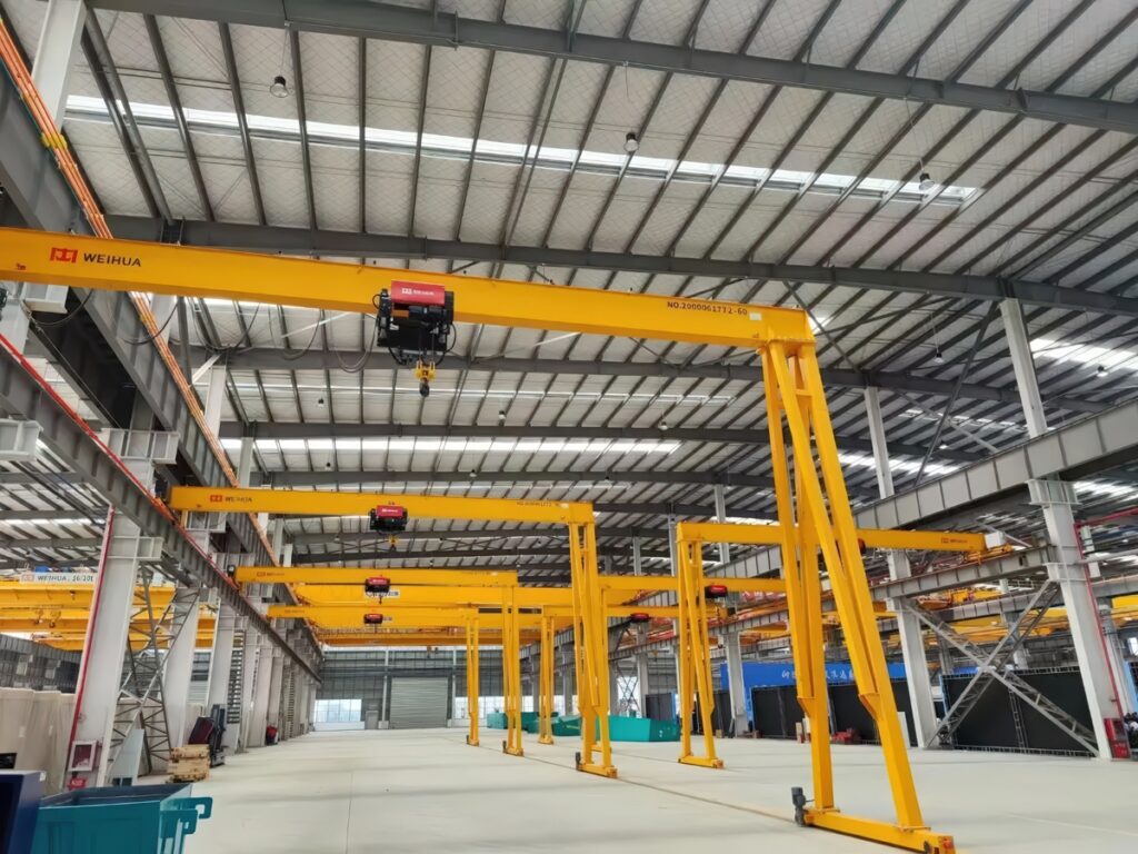 Single-Girder Semi-Gantry Crane For Workshops