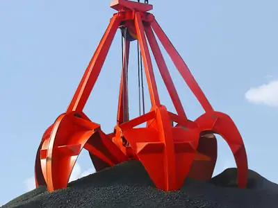 Coal Yard Coal Grabbing & Stacking