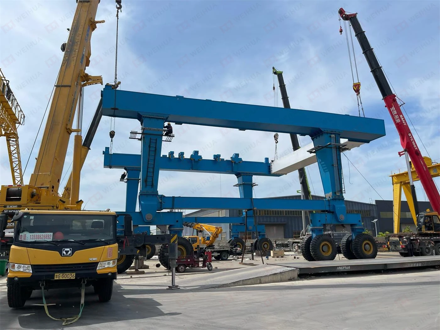 300 Ton Boat Lifting Crane Project for a Guyana Marine Infrastructure Company
