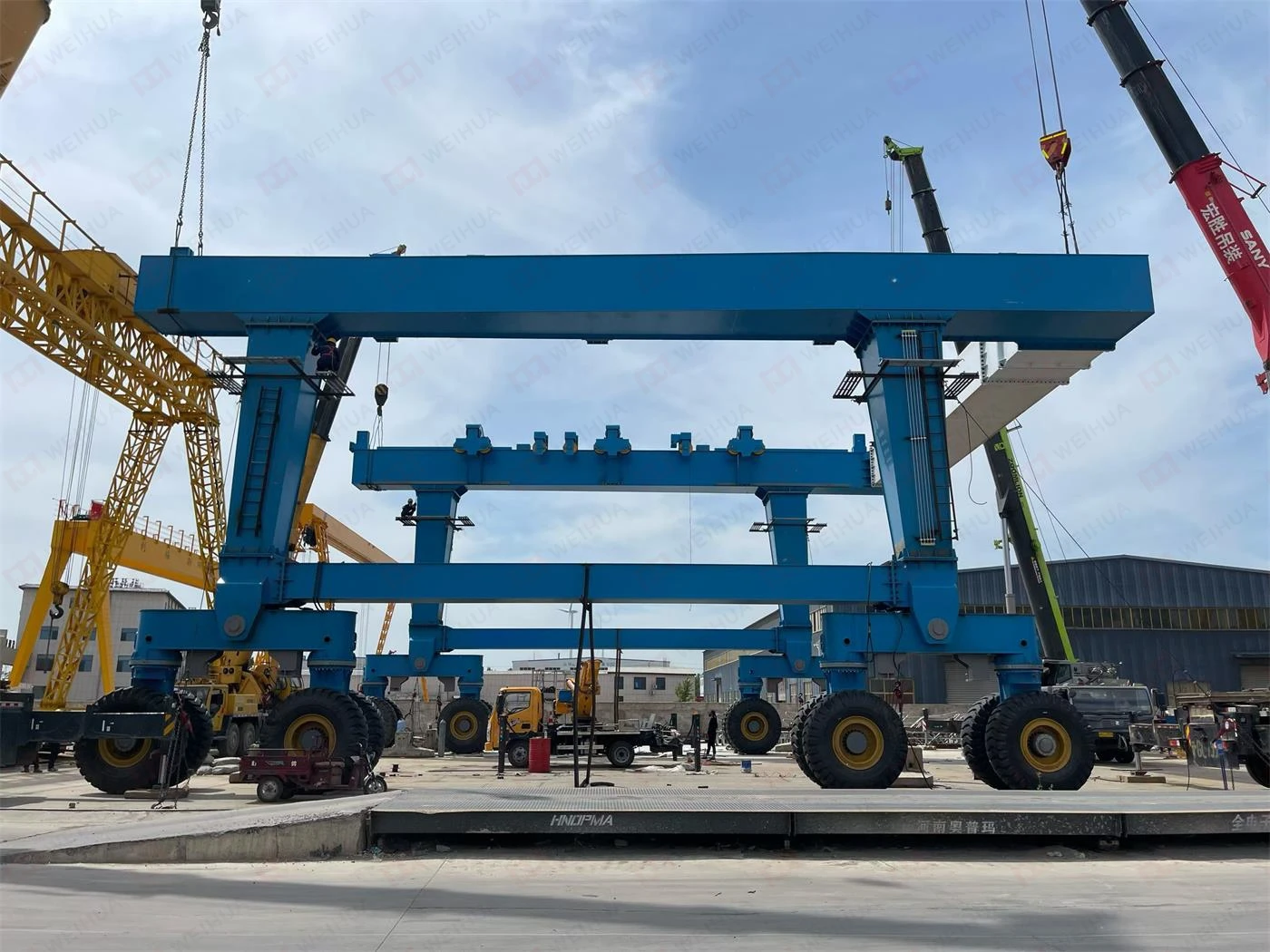 300 Ton Boat Lifting Crane Project for a Guyana Marine Infrastructure Company