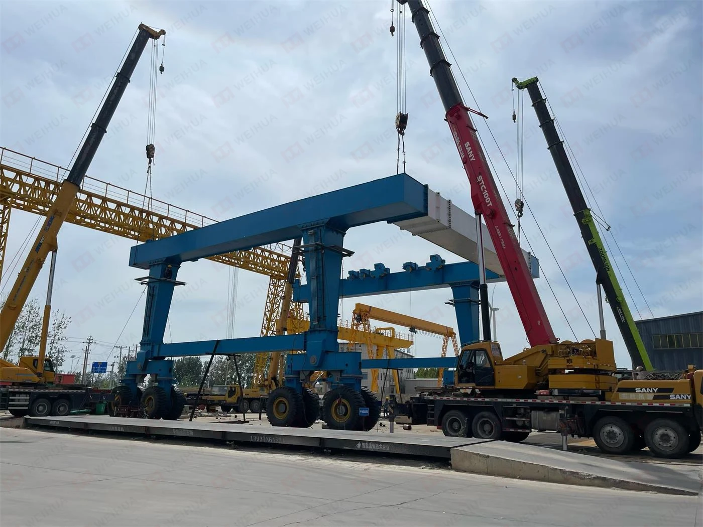 300 Ton Boat Lifting Crane Project for a Guyana Marine Infrastructure Company