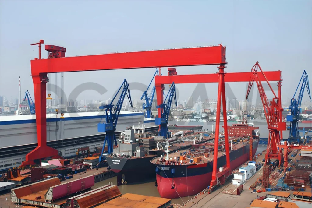 Commercial and Workboat Service marine travel lift_