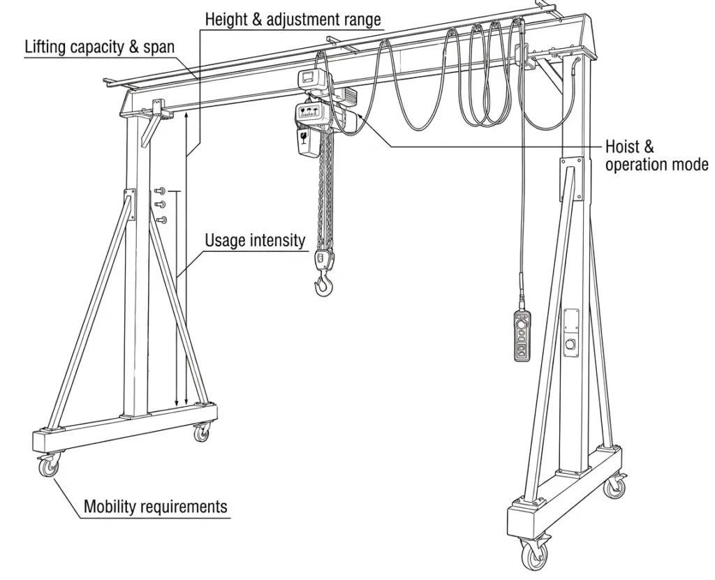 Custom Workshop Gantry Crane