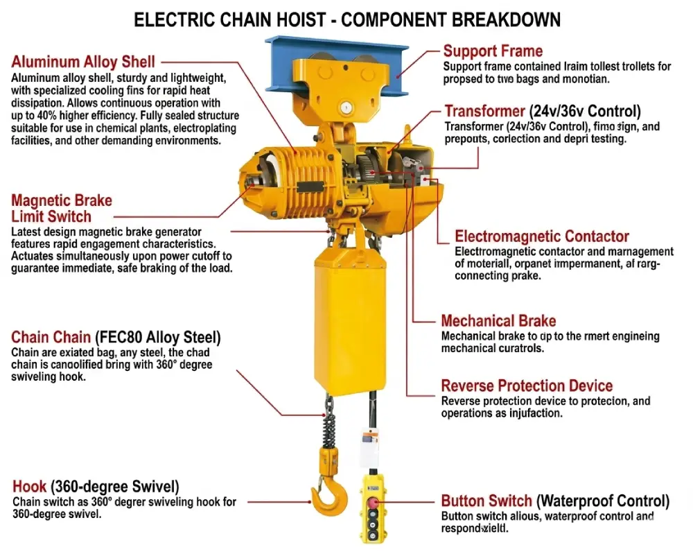 Electric Chain Hoist Parts Diagram