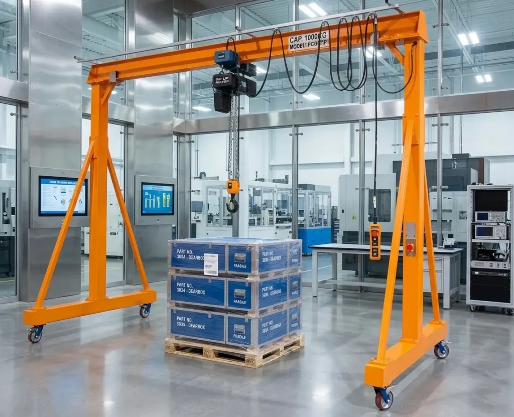 Portable Gantry Crane for Warehousing and Logistics