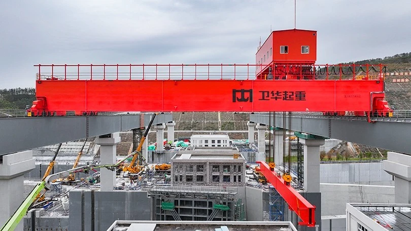 2×2500kN Heavy Duty Trolley Type Gate Hoist Crane for Navigation Lock Projects (1)