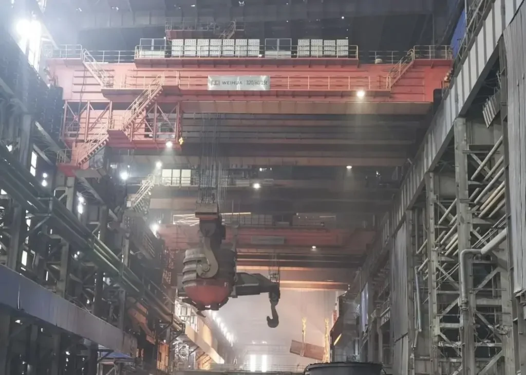 5 Sets 320t Heavy-Duty Steel Mill Ladle Crane for Hebei Metallurgical Steel Production (1)
