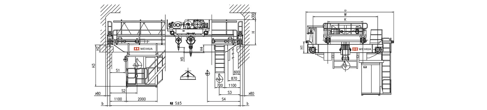 QC Electromagnetic Overhead Crane Customization