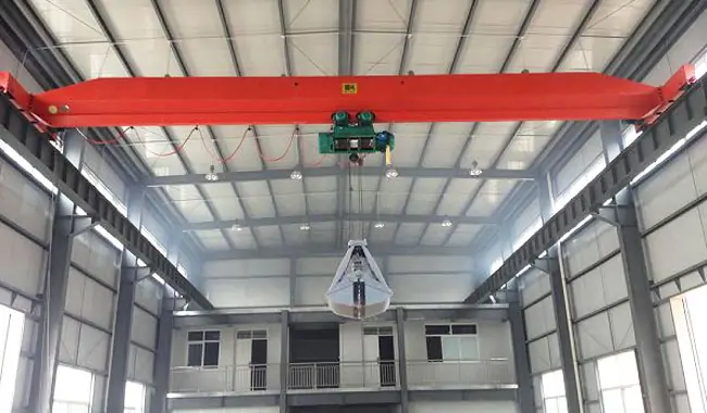 Single Girder Grab Overhead Crane