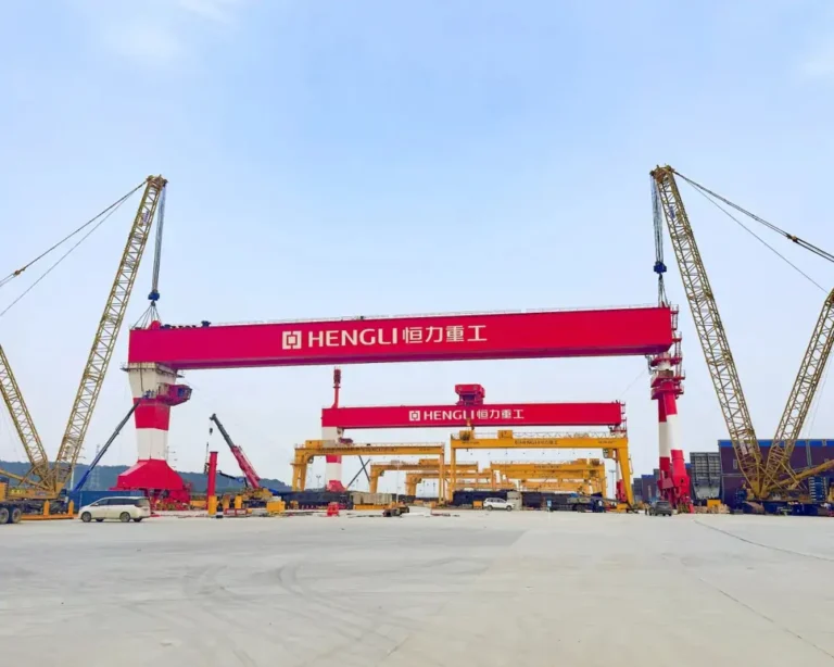 350 Ton Shipbuilding Gantry Crane for Dalian Hengli Shipbuilding Base