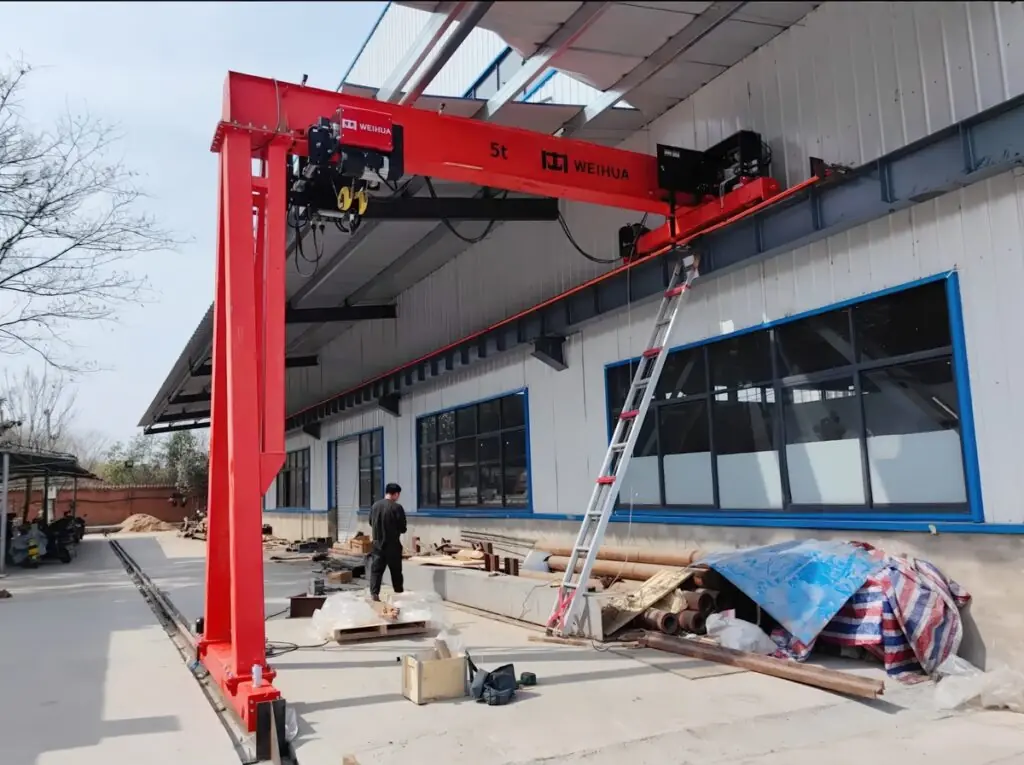 Single Girder Semi Gantry Crane