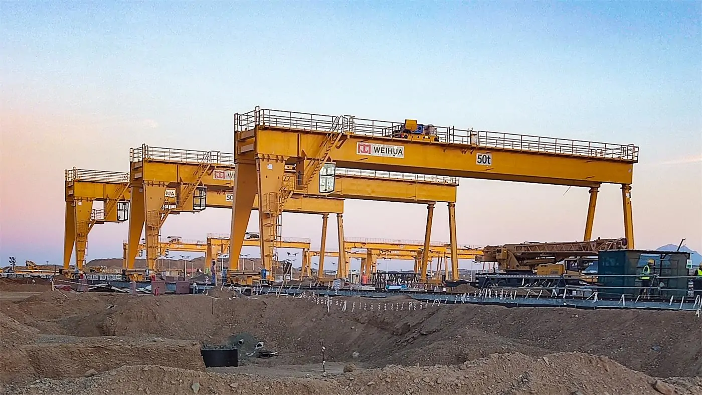 50t Gantry Cranes for Saudi Infrastructure Construction Project