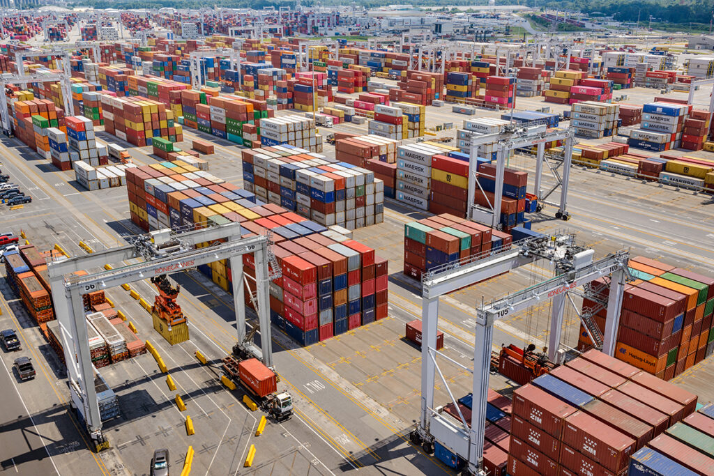 Container storage yards
