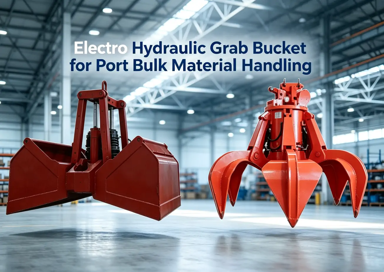 Electro Hydraulic Grab Bucket for Port Bulk Material Handling