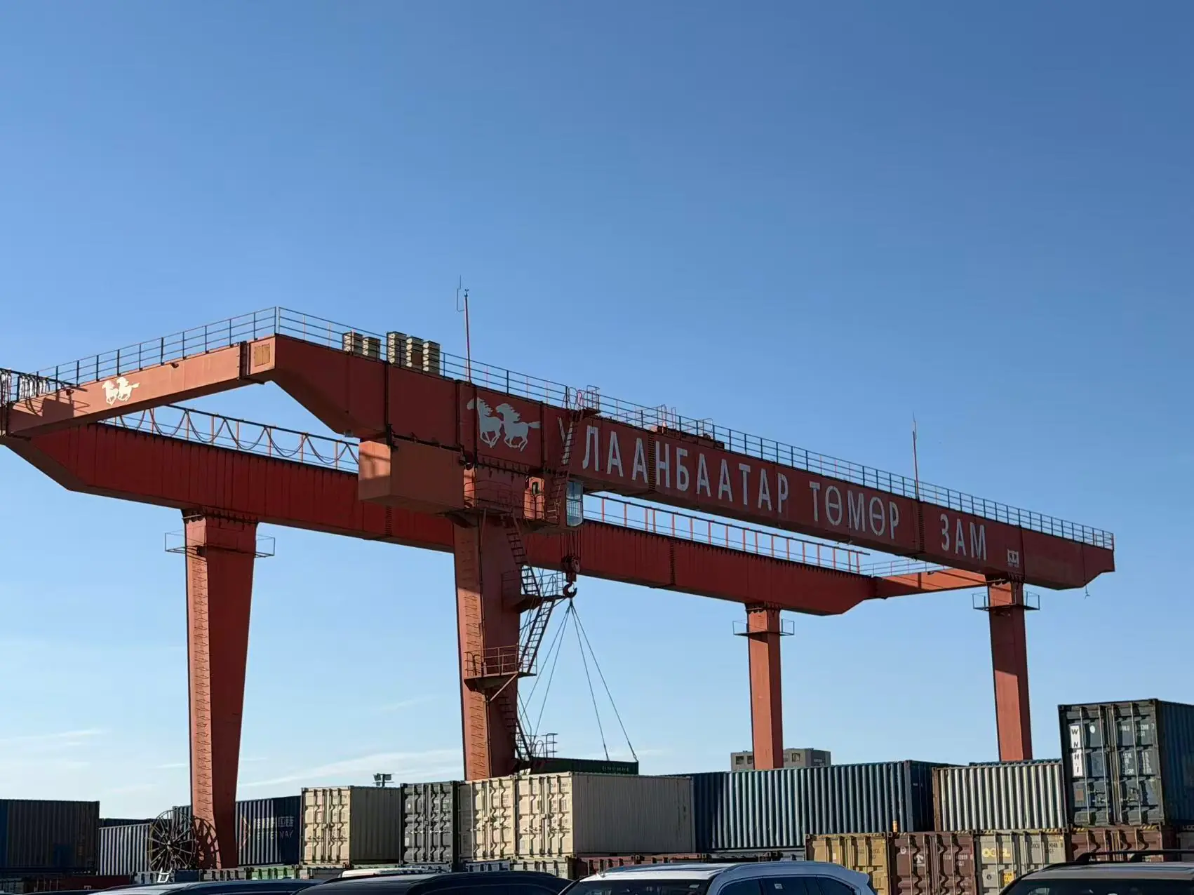 RMG Crane Exported to Mongolia for Container Yard Operations